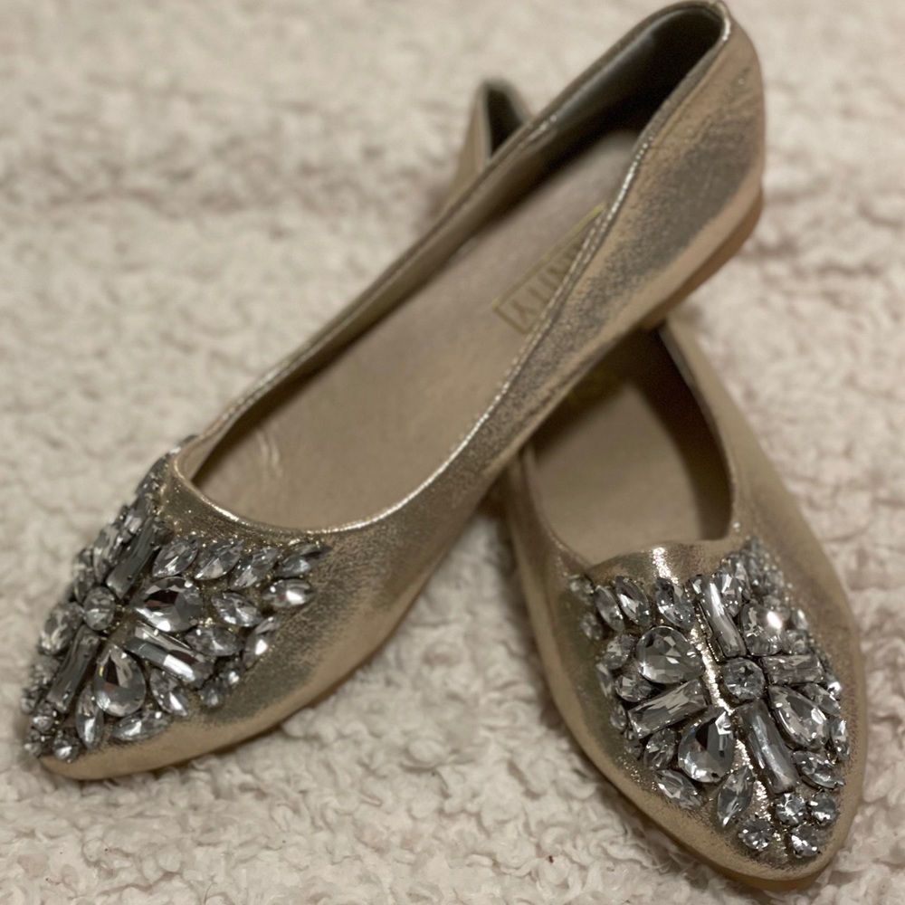 Blingy Shimmer Flats
